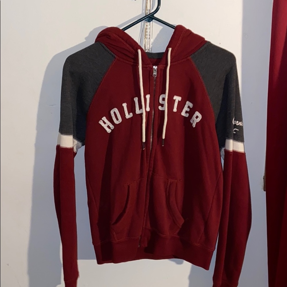 Hollister zip up hoodie
